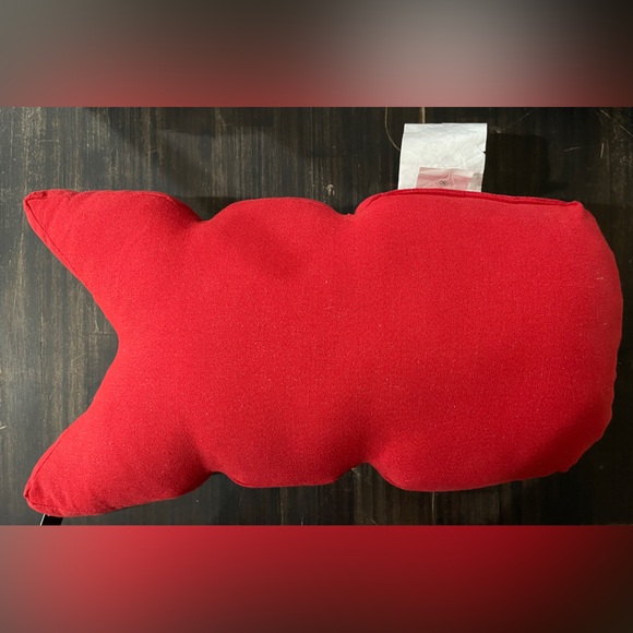 Decorative Red Beaded XO Pillow New With Tags - Picture 3 of 3